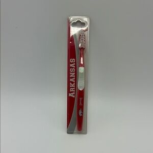 Arkansas Razorback toothbrush Unisex Soft Bristles Red White New